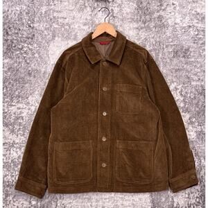 Untuckit Barns Jacket XL Mens Brown Corduroy Chore